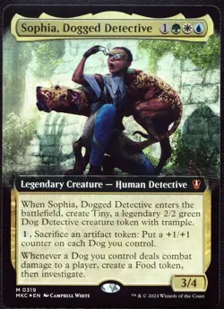 Sophia, Dogged Detective - 319 Extended Foil MTG MKC - Image 1