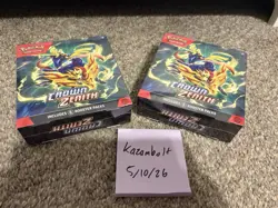 Pokemon TCG Crown Zenith Booster Bundle Sealed 6 Packs - Lot of 2 - Image 1