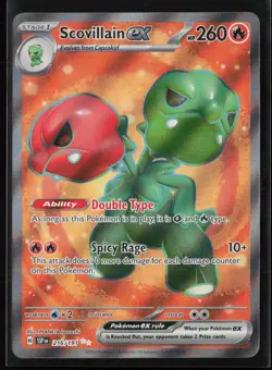 Scovillain ex 216/191 Ultra Rare Surging Sparks Pokemon NM - Image 1