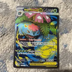 Pokemon Mega Venusaur EX Full Art Holo 155/132 Me01: Mega Evolution - Image 1