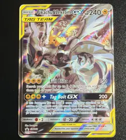 Pokemon TCG: Pikachu & Zekrom GX Promo Sun & Moon SM168 MP - Image 1