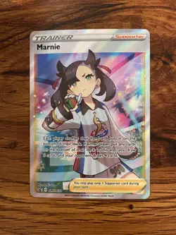 Pokemon TCG Trainer Marnie SWSH121 Sword & Shield Promo NM - Image 1