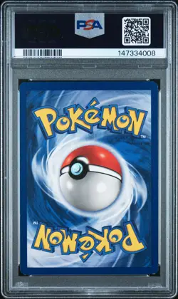 1999 POKEMON FOSSIL #19 DRAGONITE PSA 8 - Image 2