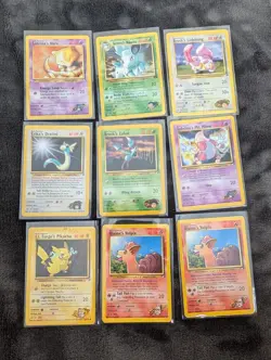 Lot of 9 Pokemon TCG Gym Heroes/Challenge Lightly Played Condition - Image 1