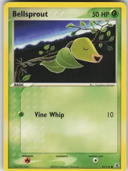 Pokemon TCG Bellsprout Common FireRed & LeafGreen 53/112 - Image 1