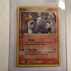 Pokemon ENTEI 1/17 (Holo Rare) POP Series 2 - LP/Light Play - Image 1