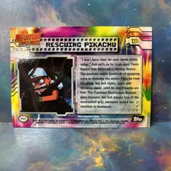 Pokemon 1999 Topps the First Movie #30 Rescuing Pikachu - Image 2