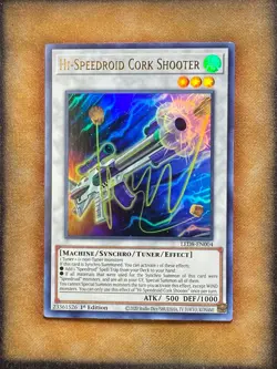 Yugioh Hi-Speedroid Cork Shooter LED8-EN004 Ultra Rare 1st Ed NM - Image 1