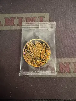 POKEMON CARD OFFICIAL COIN Zeraora Secret Chinese LIMITTED - Image 1