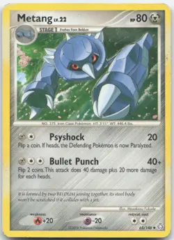 Metang (65) 65/146 Legends Awakened Pokemon Card LP - Image 1