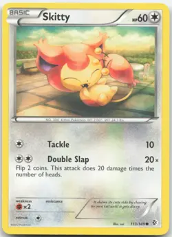 Skitty 113/149 Boundaries Crossed Pokemon Card LP - Image 1