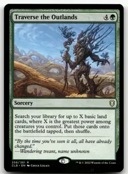 Traverse the Outlands #258 (NM) Baldur's Gate CLB Magic MTG - Image 1