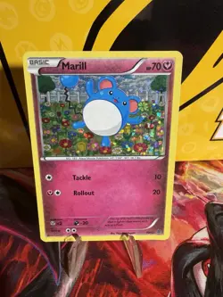 Pokemon TCG Marill 10/12 McDonald's Promo 2015 Holo Card HP/DMG - Image 1