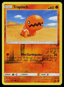 Pokemon Card Dragon Majesty Trapinch 32/70 Common Reverse Holo - Image 1