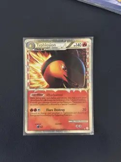 Pokemon TCG Typhlosion PRIME 110/123 HGSS Holo Ultra Rare 140 HP Stage 2 - Image 1