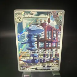 Pokemon TCG Paradox Rift Steelix Illustration Rare 208/182 - Image 1