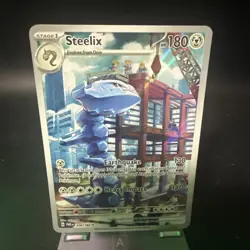 Pokemon TCG Paradox Rift Steelix Illustration Rare 208/182 - Image 3