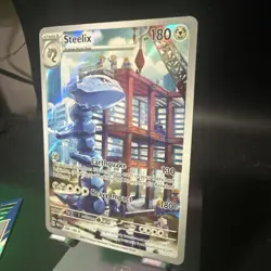 Pokemon TCG Paradox Rift Steelix Illustration Rare 208/182 - Image 4