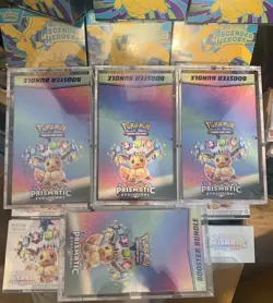 Pokemon Prismatic Evolutions Booster Bundle in Display Case - Sealed & acrylic - Image 1
