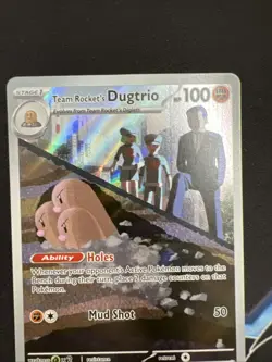 🔥Team Rockets Dugtrio 239/217 - Pokemon TCG Ascended Heros Illustration Rare NM - Image 2