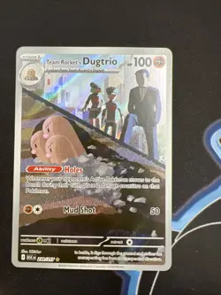 🔥Team Rockets Dugtrio 239/217 - Pokemon TCG Ascended Heros Illustration Rare NM - Image 3
