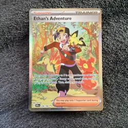 Ethan's Adventure 236/182 Sv10: Destined Rivals Holo Full Art SIR Pokemon - NM - Image 1