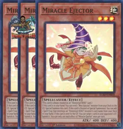 Yugioh! 3x Miracle Ejector BLZD-EN098 Super Rare 1st Ed NM - Image 1