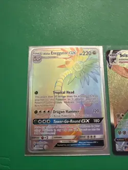 3 Rainbow Rare Pokemon Card Bundle Exeggutor, Scizor, And Alohan Persian Rainbow - Image 2