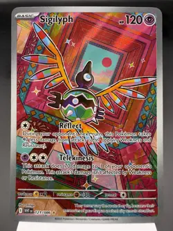 Sigilyph 121/086 - Illustration Rare - White Flare Pokemon Card MINT - Image 1