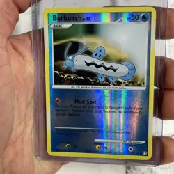 Barboach 72/123 Reverse Holo Mysterious Treasures Pokemon Card 2007 LP Common - Image 1