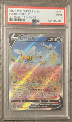Beedrill V 161/189 2022 Pokemon Astral Radiance Alternate Full Art Card PSA 9 - Image 1