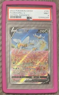 Beedrill V 161/189 2022 Pokemon Astral Radiance Alternate Full Art Card PSA 9 - Image 3