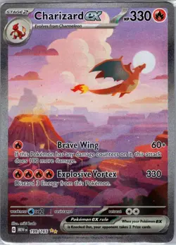 Charizard ex 199/165 SIR SV: Scarlet & Violet 151 - Pokemon Card - NM - Image 1
