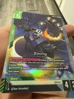 Gundam Card Game Phantom Aria Zeong GD04-017 Legend Rare LR NM - Image 2