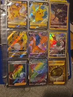 Pokemon TCG Binder Collection lot 98 cards Full Arts Promos Vs Ex Lot Look Read - Image 1
