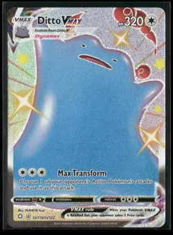 Ditto VMAX SV119/SV122 Holo VMAX Rare Shining Fates Shiny Vault Pokemon NM/M - Image 1