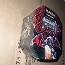 Pokemon TCG: Scarlet & Violet Paldean Fates Charizard EX Tin New Factory Sealed - Image 2