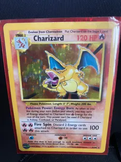 Ultra Rare Charizard 4/102 NM Pokemon 1999 Lightly Played - Image 1
