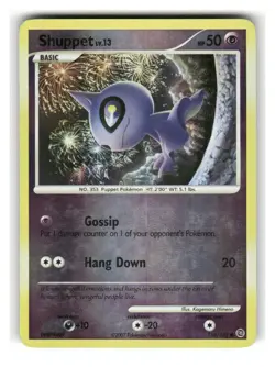 Shuppet 110/132 Common Secret Wonders Pokemon Reverse Holo Moderately Played - Image 1