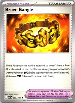 Brave Bangle 080/086 Uncommon White Flare Pokemon Near Mint - Image 1
