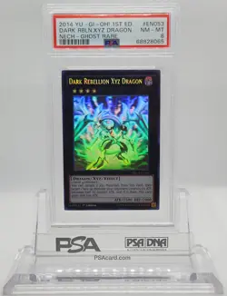 YUGIOH 1ST ED NECH-EN053 DARK REBELLION XYZ DRAGON GHOST PSA 8 NM-MINT #68828065 - Image 2