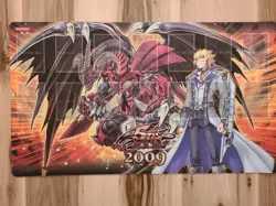 Yu-Gi-Oh 2009 Jack Atlas Win-A-Mat Playmat Red Dragon Archfiend - Image 1