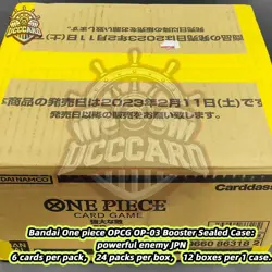 Bandai One piece OPCG OP-03 Booster Sealed Case: Powerful Enemy JPN - Image 1
