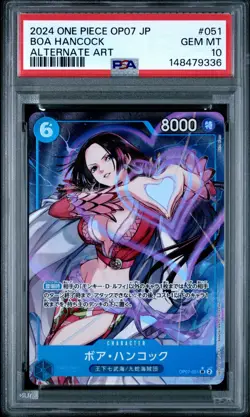 2024 ONE PIECE JAPANESE OP07-500 YEARS IN THE FUTURE #051 BOA HANCOCK PSA 10 - Image 1