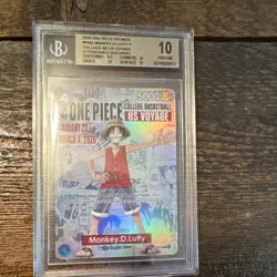 Monkey.D.Luffy P-055 Promo Holo Attendance Giveaway 2026 One Piece BGS 10 - Image 1