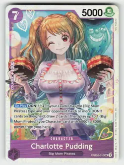 CHARLOTTE PUDDING -PRB02-010 PREMIUM BOOSTER -THE BEST- VOL. 2 ONE PIECE NM/M - Image 2