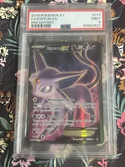 Pokemon Espeon EX Breakpoint Ultra Rare 117/122 PSA 9 - Image 1