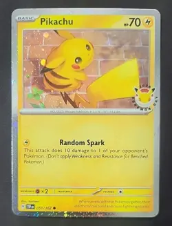 Pikachu 51/162 Stamped 2026 Pokemon Day 30th Anniversary Promo TCG UNGRADED - Image 1