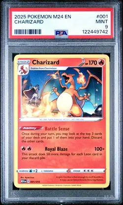 2025 POKEMON M24 EN-MCDONALD'S COLLECTION #001 CHARIZARD PSA 9 - Image 1