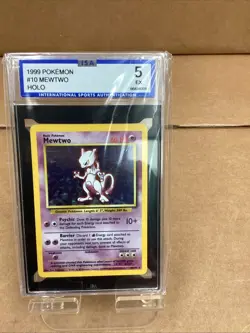 1999 Pokemon Game Mewtwo-Holo #10 ISA 5 EX - Image 2
